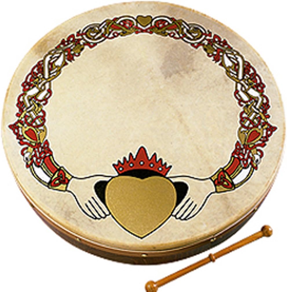 Waltons Bodhran 12 Inch Handcrafted Irish Instrument for Beginners