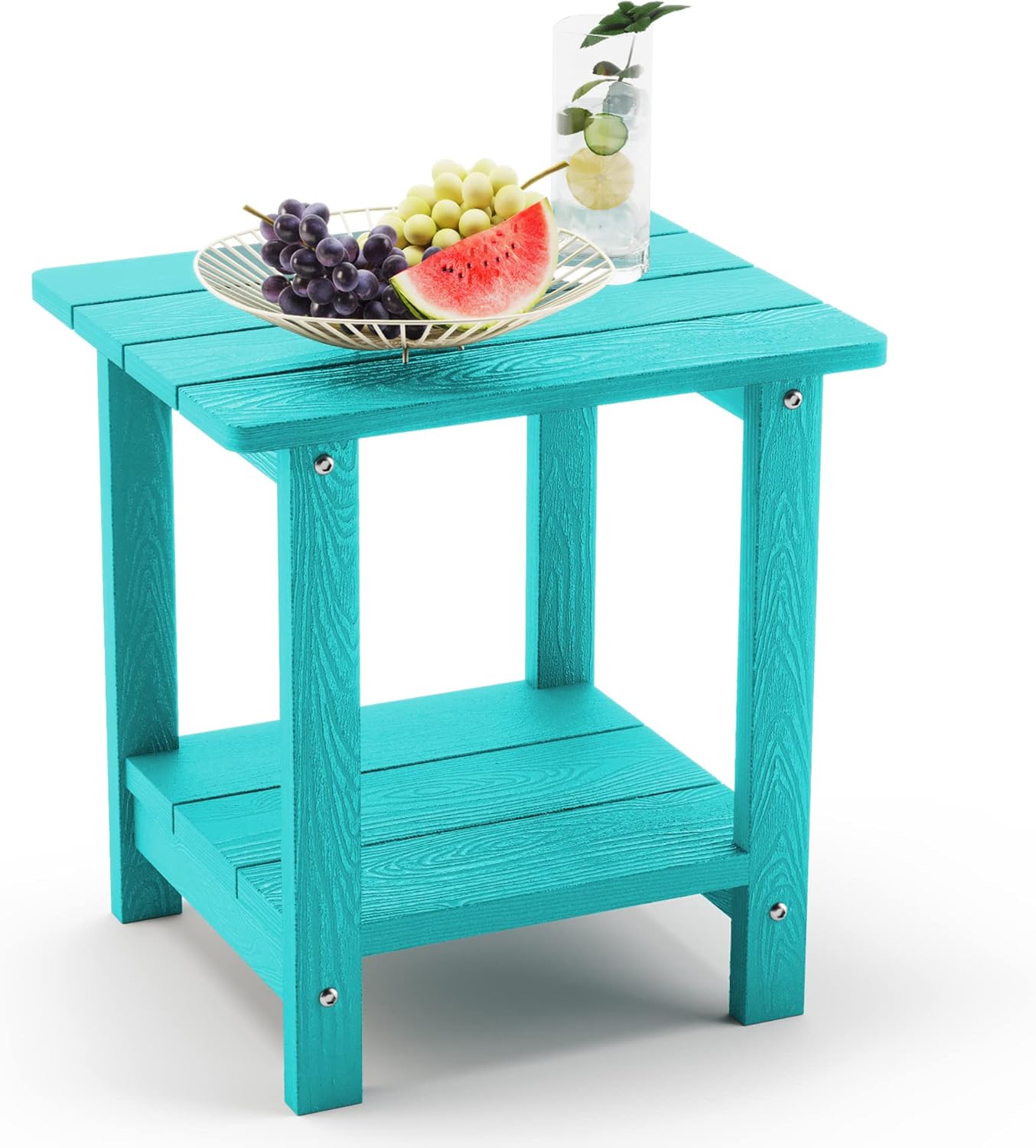 LUE BONA Adirondack Outdoor Side Table for Modern Patios