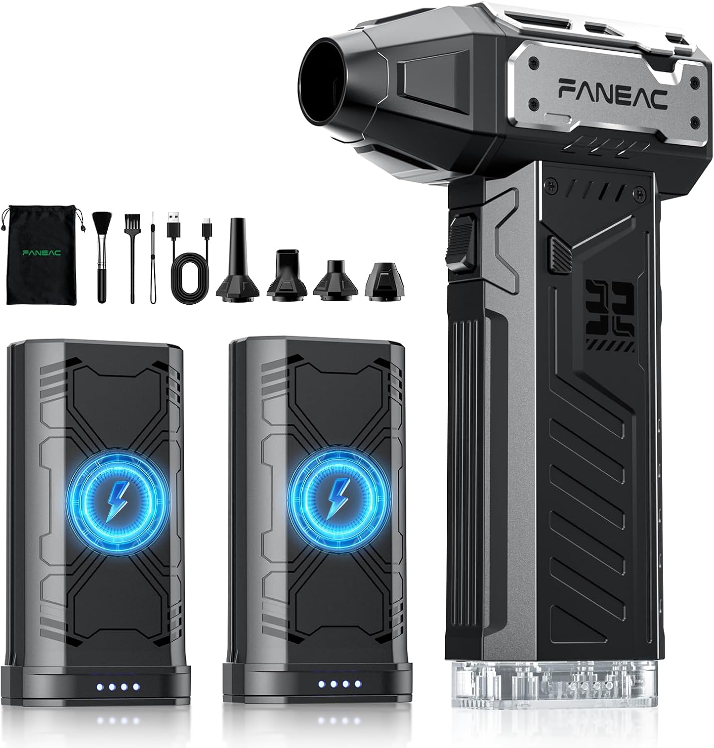 Electric Compressed Air Duster with 150mph Wind Speed for Cleaning