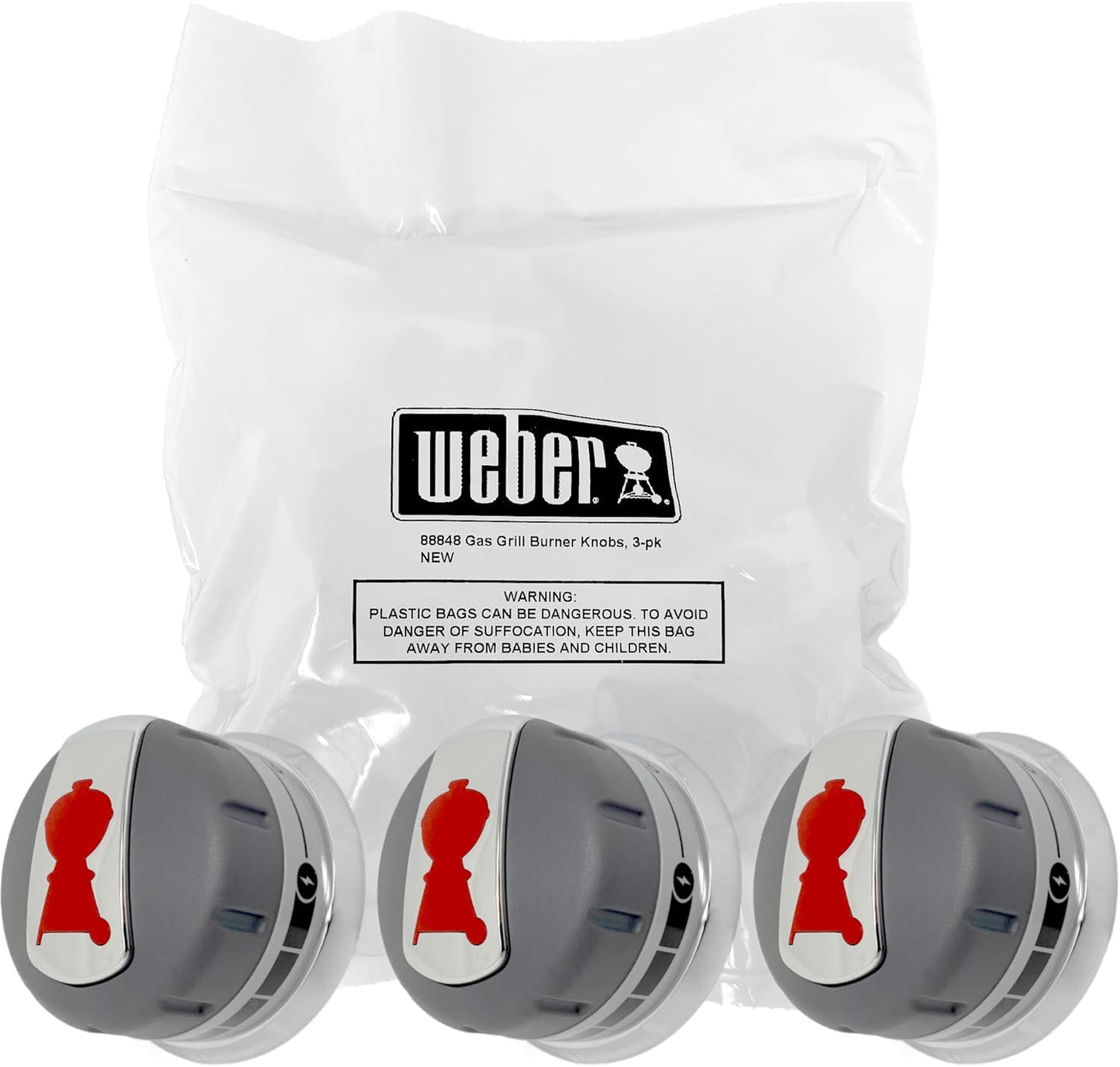 Weber 88848 Gas Grill Burner Knobs for Genesis Models 2011-2016