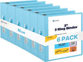 3 Slant D-Ring Binder 3 in Blue Clear View Cover - Durable School