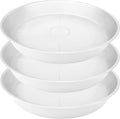 3 Pack 22 in Plant Saucer 3.6 in Depth - Deep Tray for Large Planters