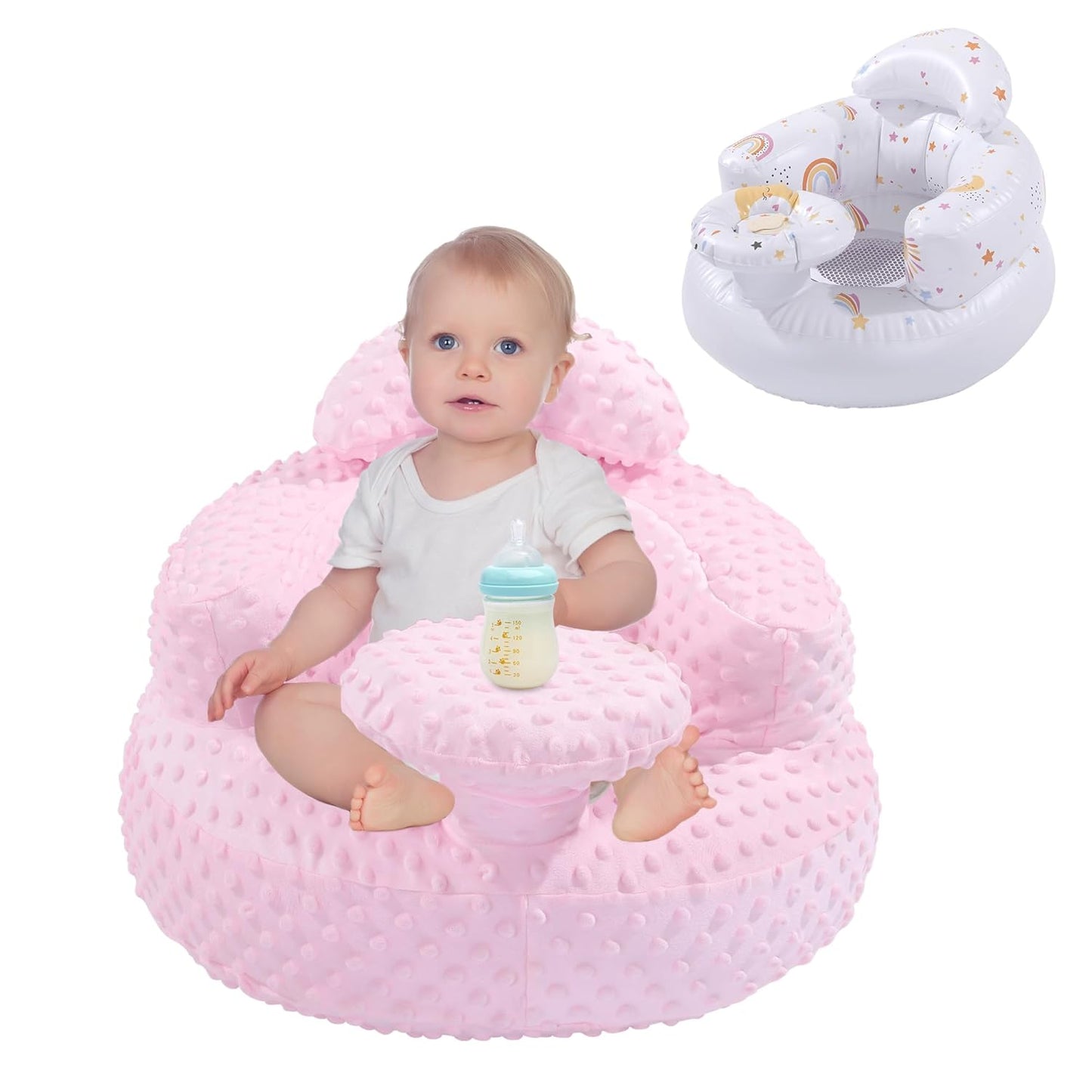 Baby Floor Seat with Back Support and Tray