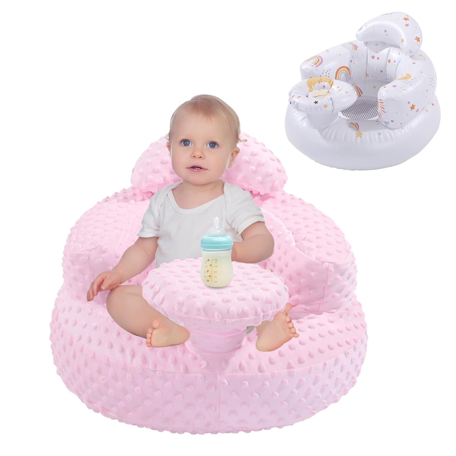 Baby Floor Seat with Back Support and Tray