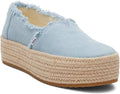 TOMS Valencia Slip-On Platform Shoes - Comfortable Rope Platform
