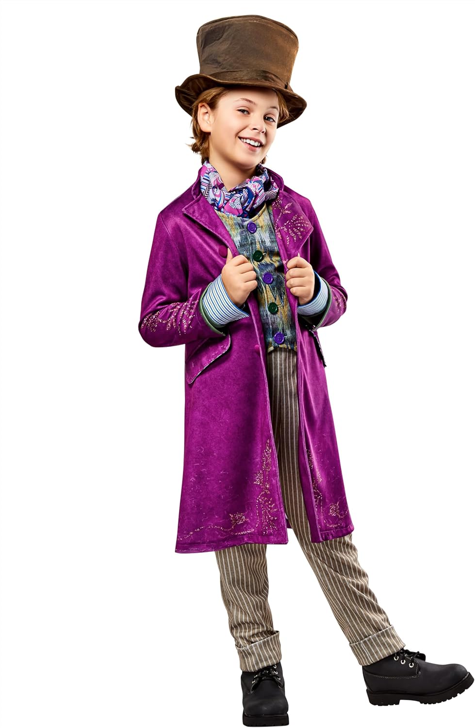 Rubies Boy's Wonka Movie Costume for Kids - Complete Set