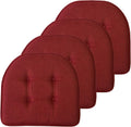 Sweet Home Collection Memory Foam Chair Cushion Pads - Tufted U-Shape