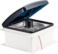 12V RV Roof Fan Vent 14ft 10 Speed Reversible Manual Lift - Quiet