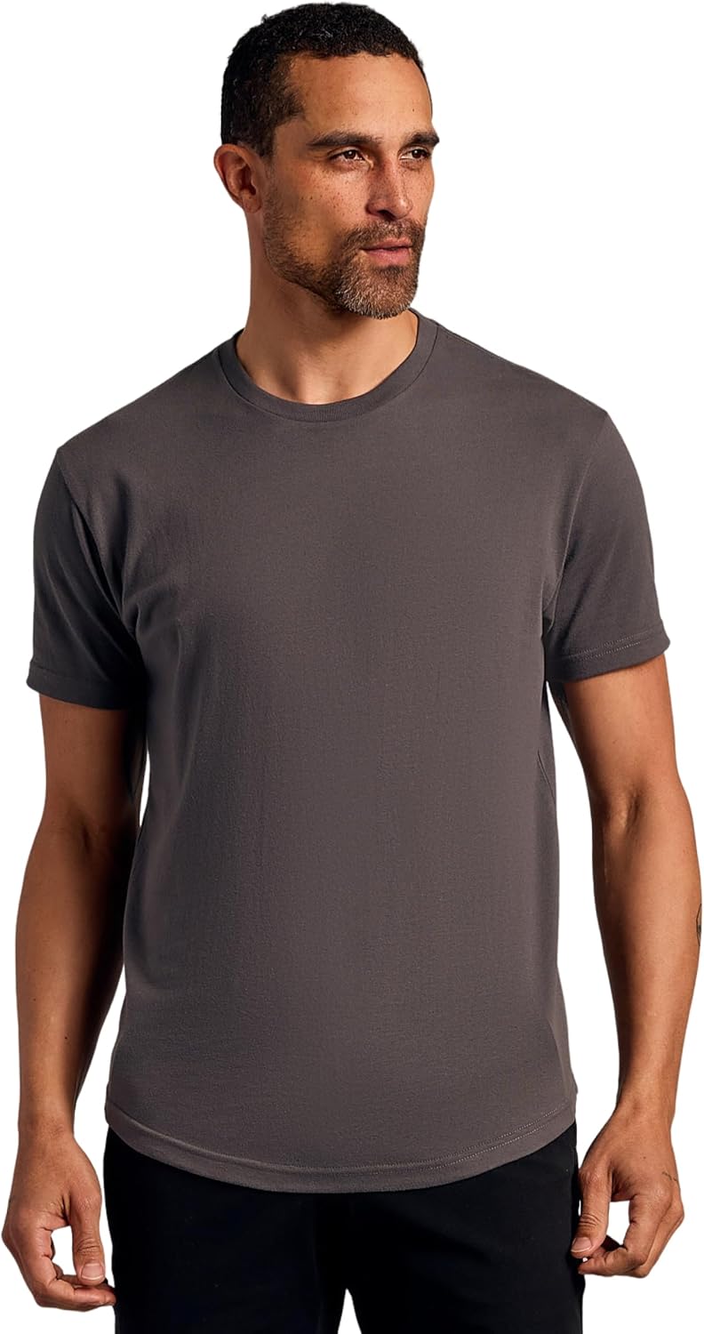 True Classic Mens T-Shirts with Curved Hem for Modern Style