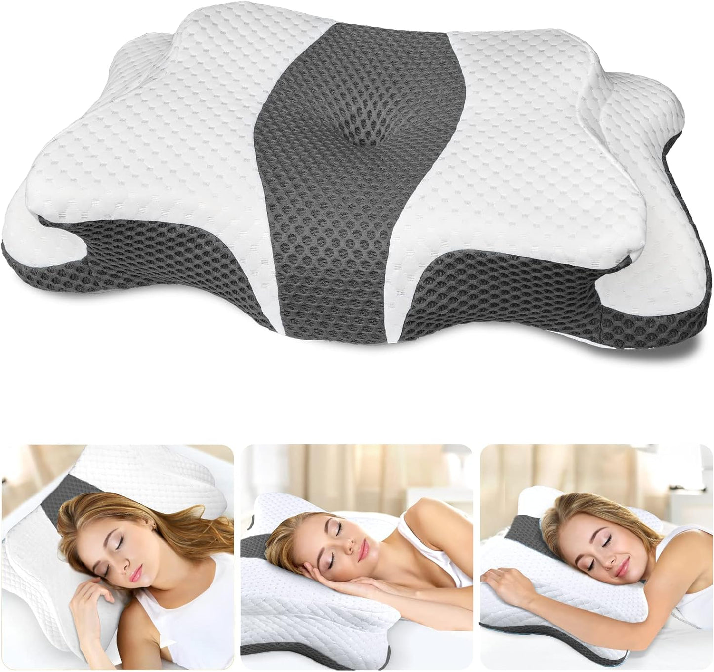 Cervical Neck Pillow for Pain Relief and Ergonomic Support