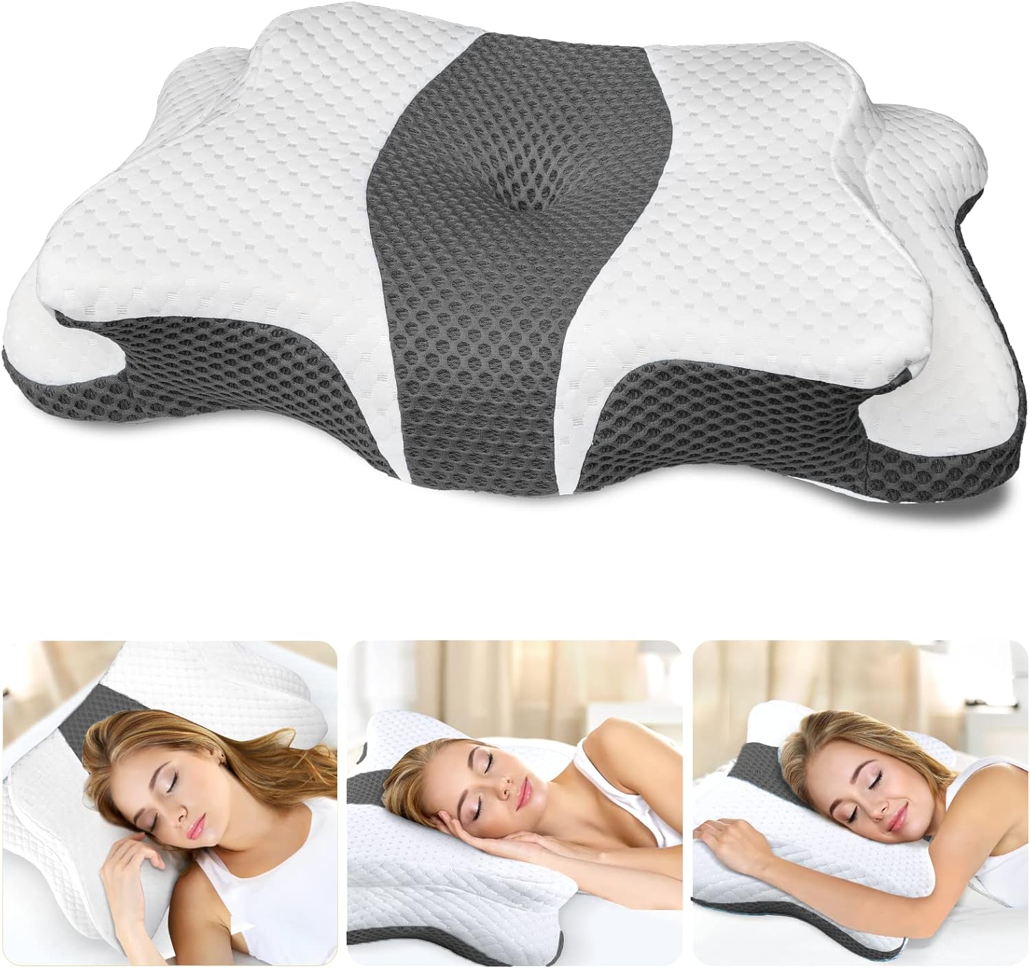Cervical Neck Pillow for Pain Relief and Ergonomic Support