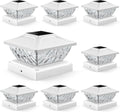 8 Pack Solar Post Cap Lights for 4x4 5x5 Posts - Two Color Modes