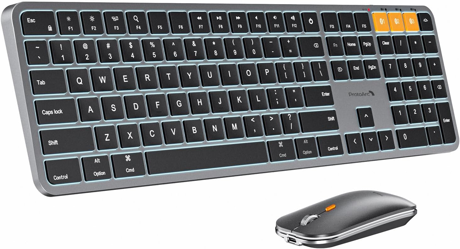 ProtoArc Backlit Wireless Keyboard for Mac