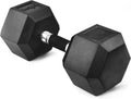 Yes4All Rubber Grip Encased Hex Dumbbell Single - Durable, Low-Noise
