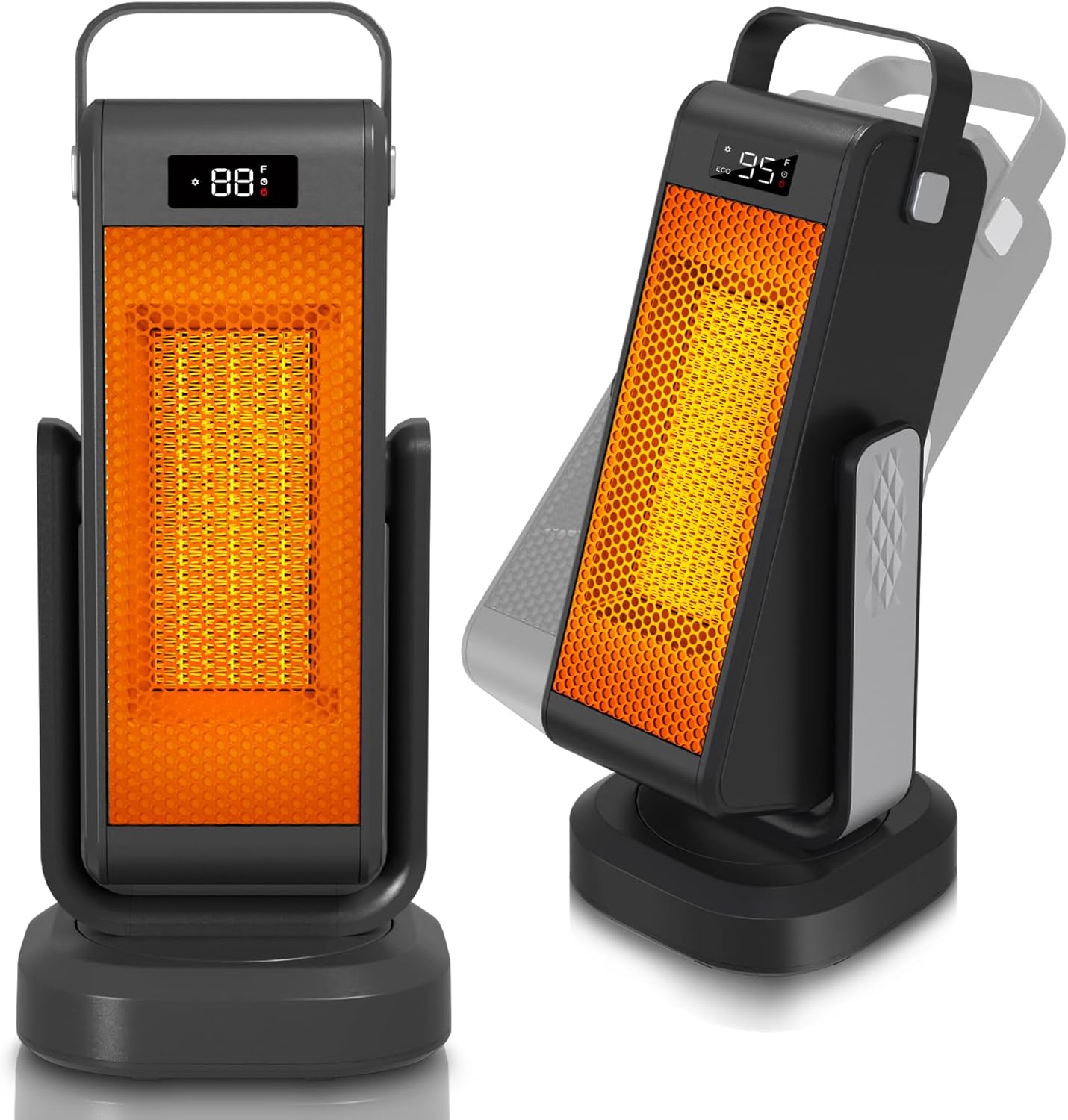 60 3D Oscillating Heater: Fast, Safe, Portable