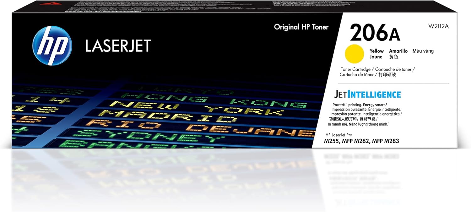 Vibrant Yellow Toner for HP LaserJet | Compatible with M255, M282, M283