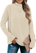MEROKEETY Women's Turtleneck Cozy Knit Sweater - Warm, Soft Fit