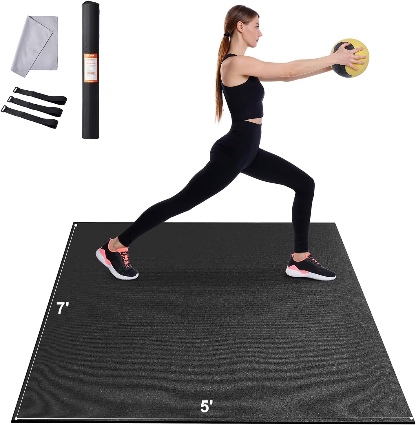 Non-Slip Large Exercise Mat by VEVOR