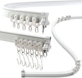 Flexible Aluminum Curtain Track 13.1ft - Bendable System for Curtains