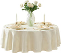 Newbridge Barcelona Damask Tablecloth 108 Round - No Iron, Soil