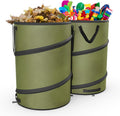 30 Gallon Collapsible Pop-Up Trash Can for Camping and Gardening