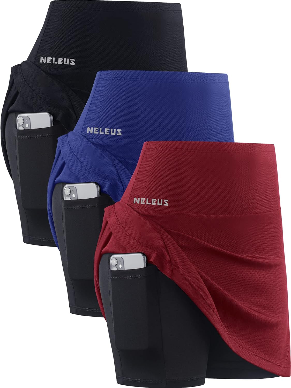 NELEUS Women's Lightweight Running Shorts for Yoga and More
