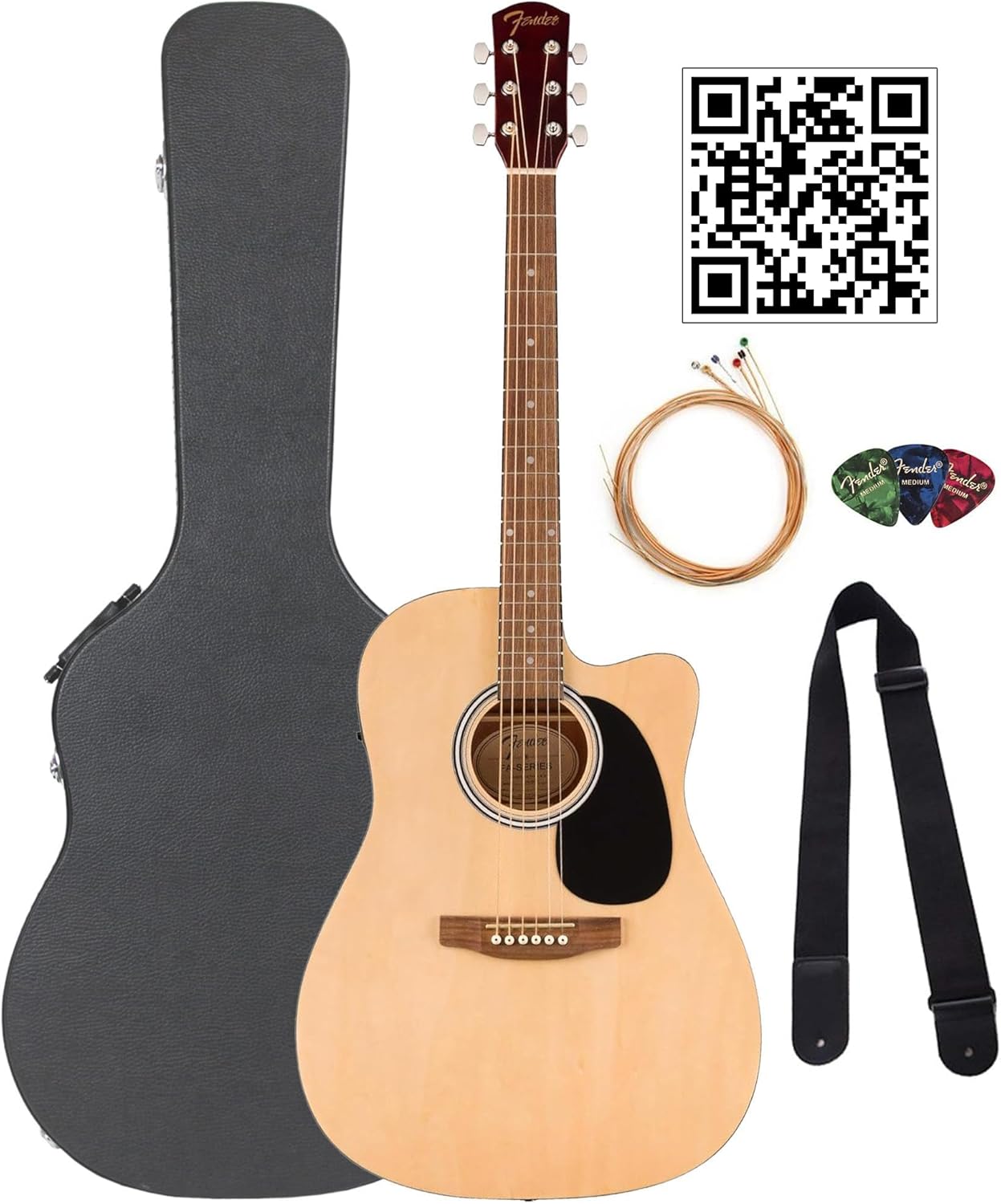 Fender Acoustic-Electric Guitar Bundle - Everything You Need!