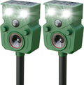 Ultrasonic Animal Repeller 2 Pack Solar Powered - Yard Protection