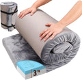Memory Foam Sleeping Pad Camping Mattress - 3 in Thick Portable Bed
