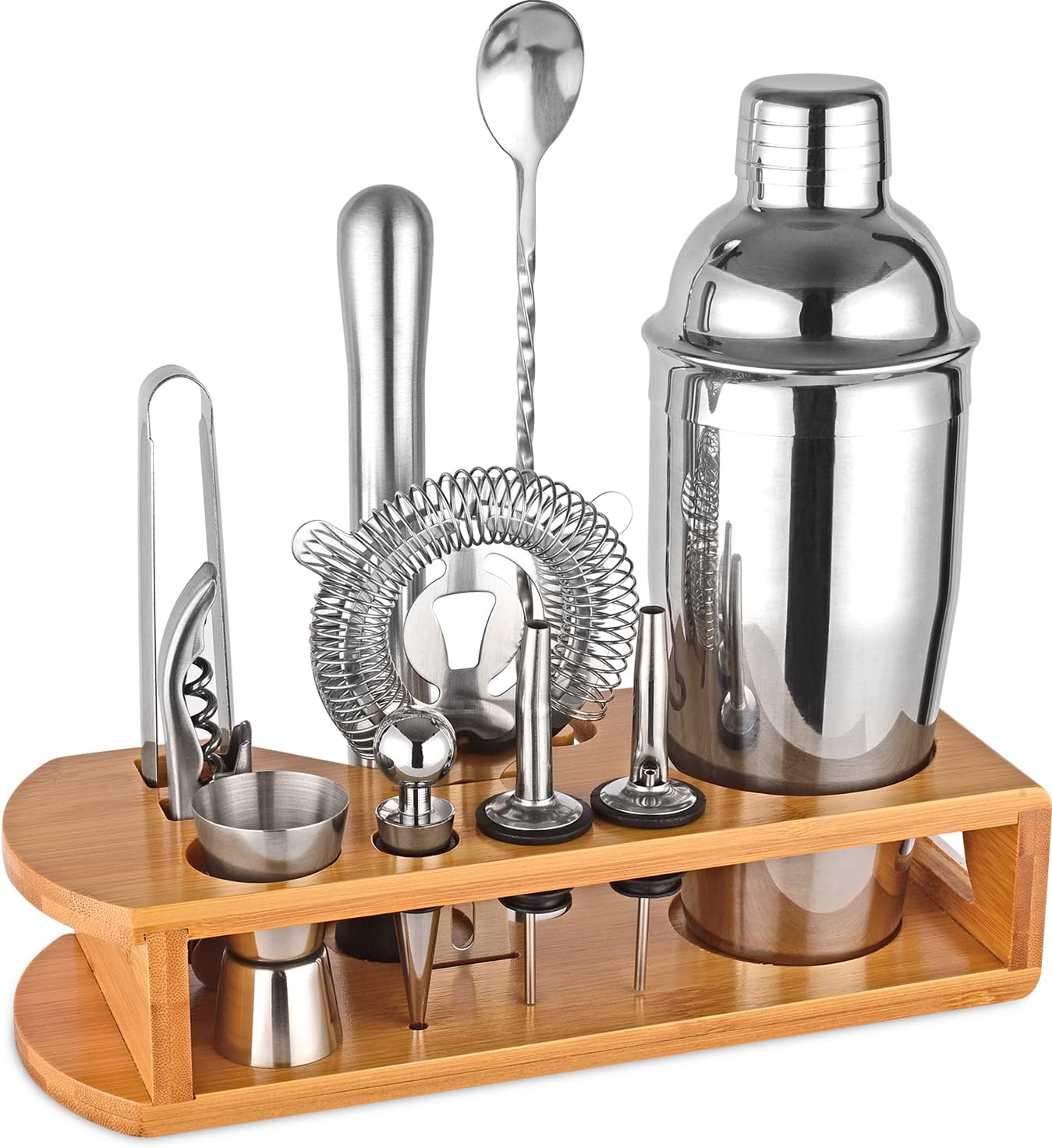 Wukuna Cocktail Shaker Set: 12-Piece Kit for Ultimate Mixing!