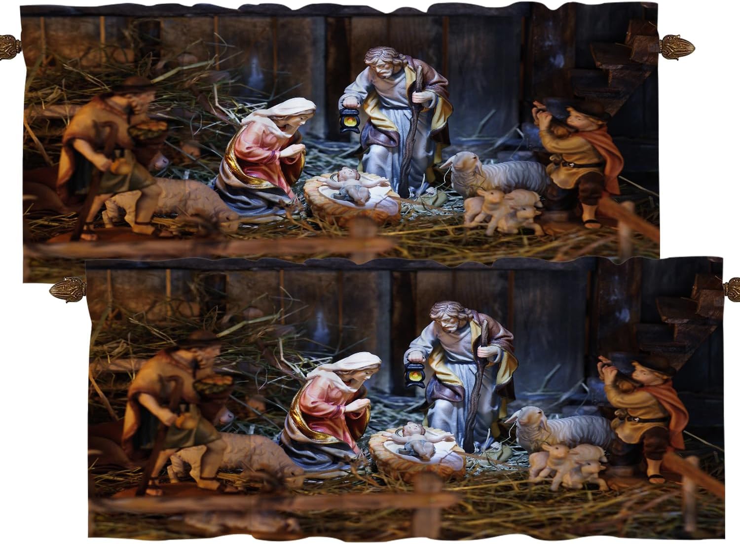 Christian Blackout Window Valance - Christmas Magic for Baby's Kitchen!