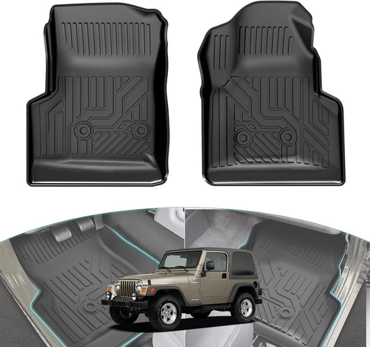 Jeep Wrangler TJ Floor Mats for All Weather Protection 1997-2006