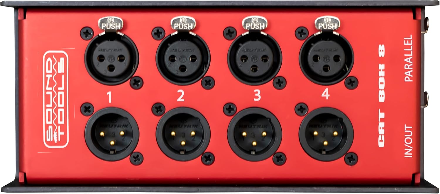 CAT Box 8 - Durable Four Channel Stage Box with XLR Connectors