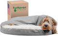 Orthopedic Round Dog Bed 35 in for Medium/Large Dogs - Deep Joint