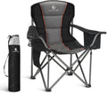 450 lb Capacity Folding Camping Chair - Oversized Padded Outdoor Seat