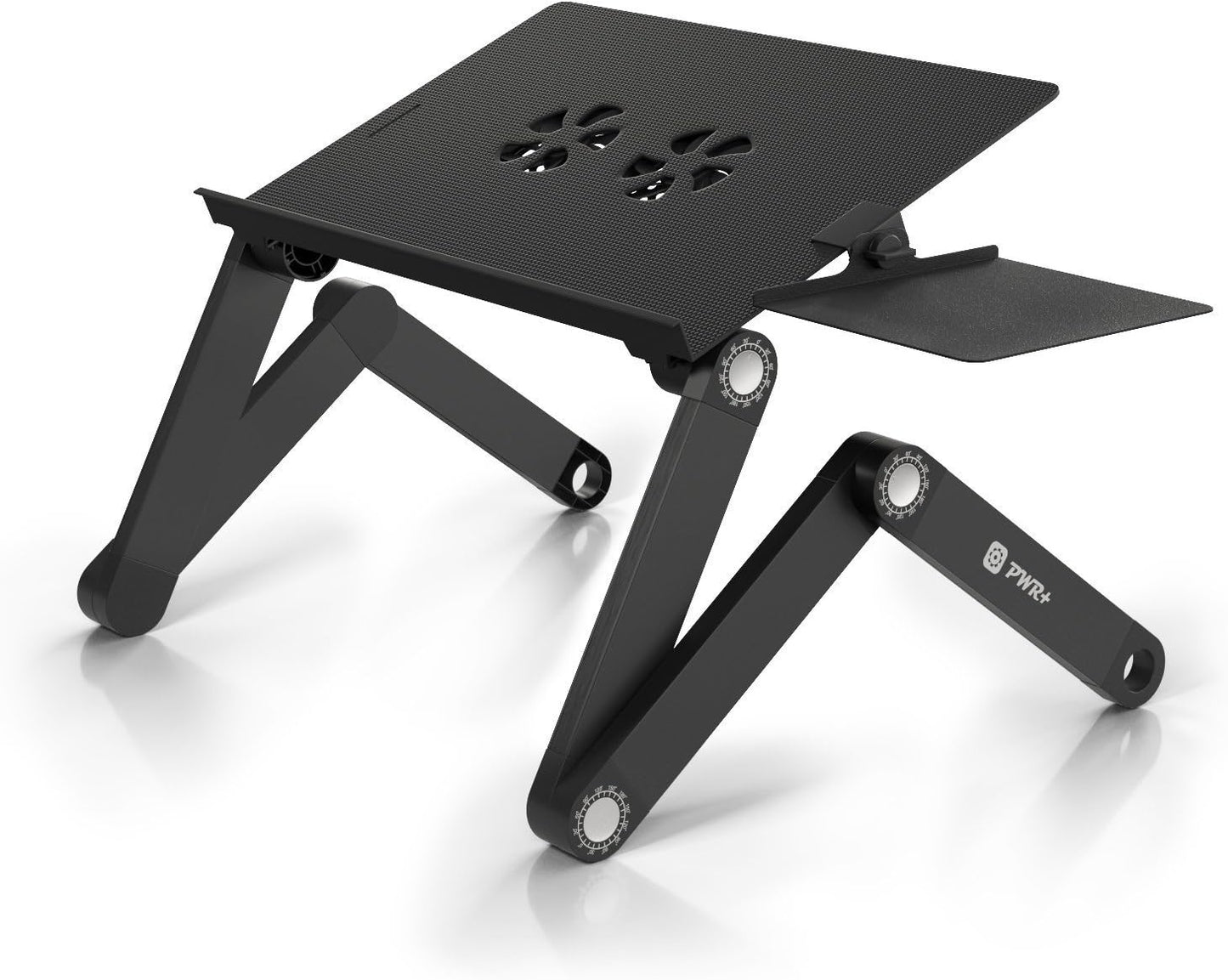 PWR+ Adjustable Laptop Table Stand: Ergonomic & Portable Design