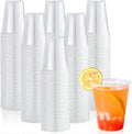 12 oz Clear Plastic Cups 450 Pack - Durable Disposable Cups
