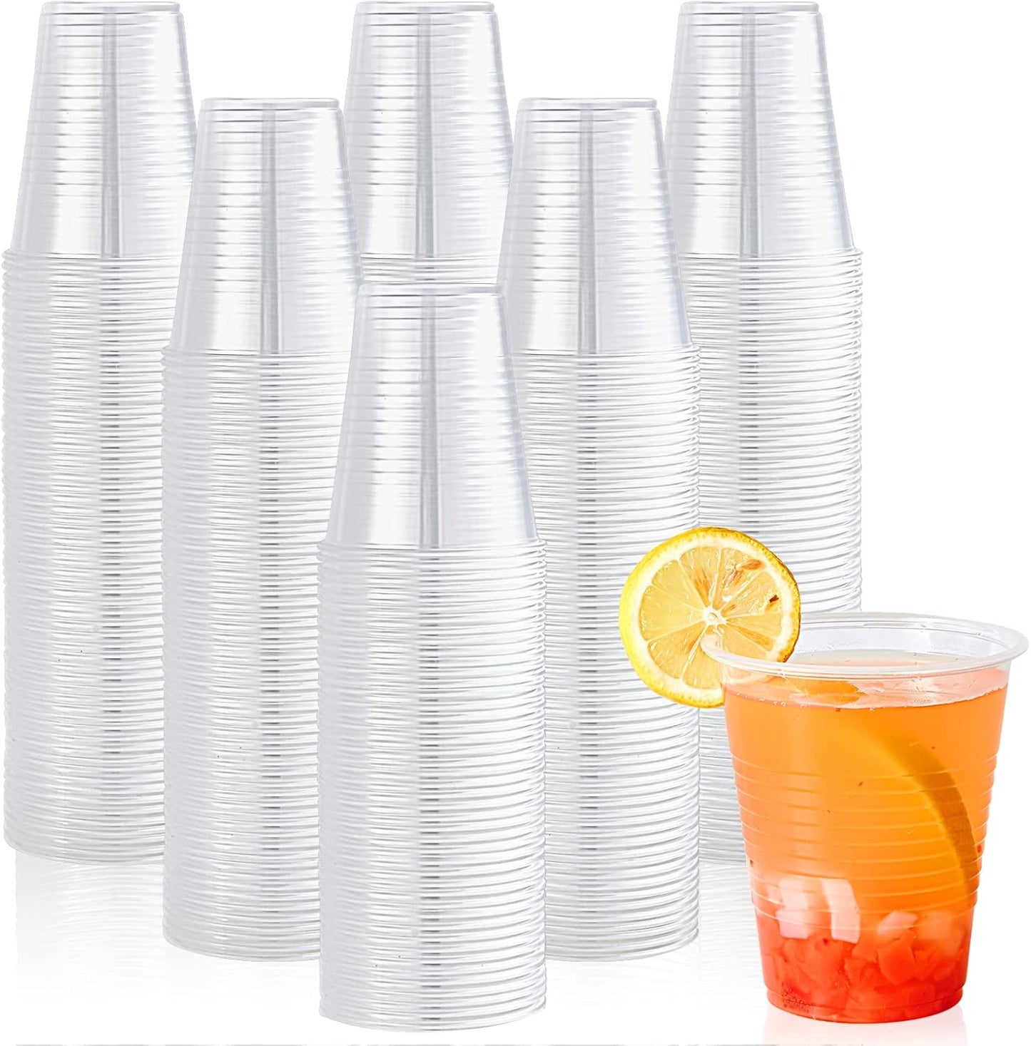 450 Pack 12 oz Clear Plastic Cups for Parties and Events