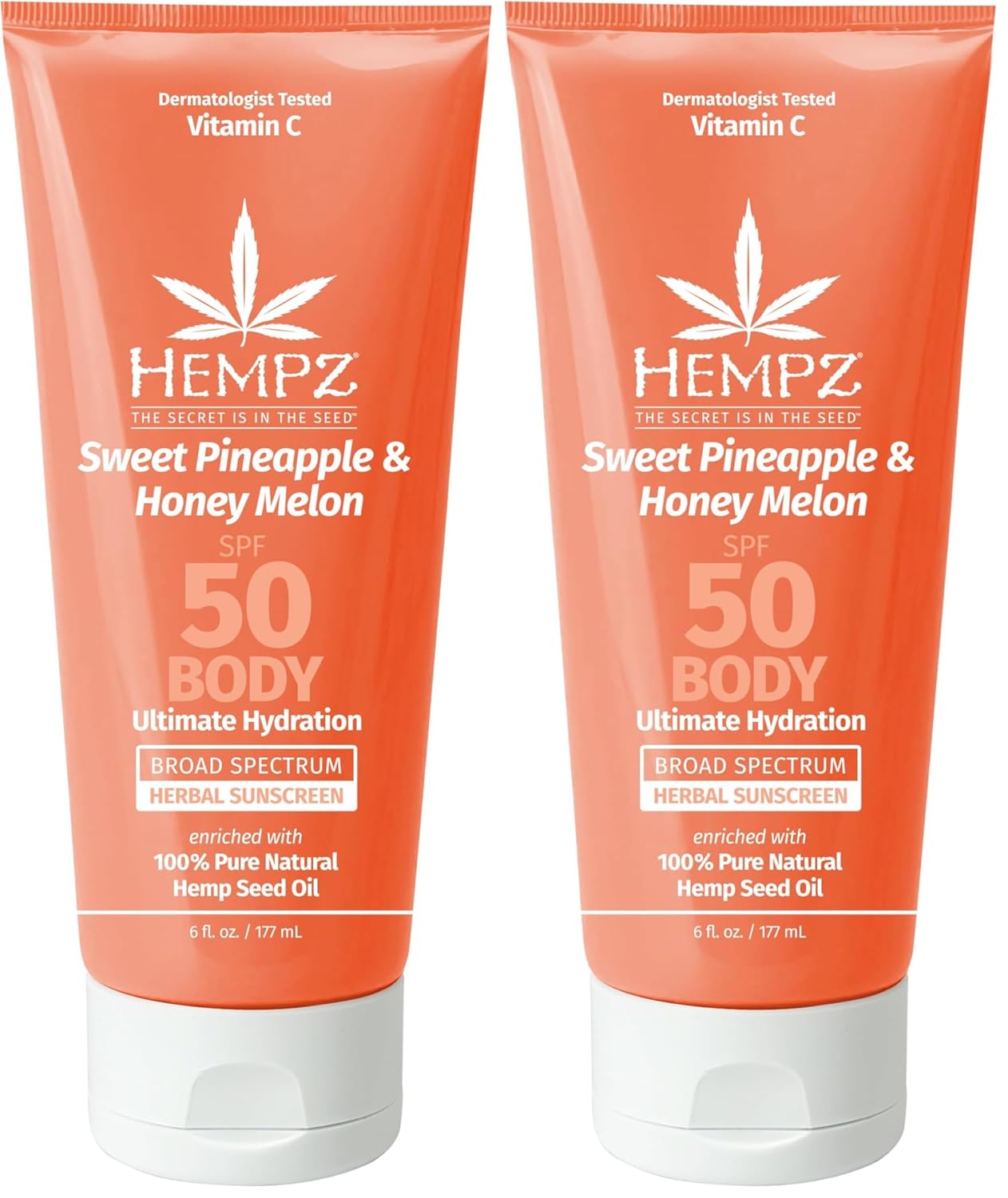 Hempz Daily Body Sunscreen SPF 50 for Hydration and Protection