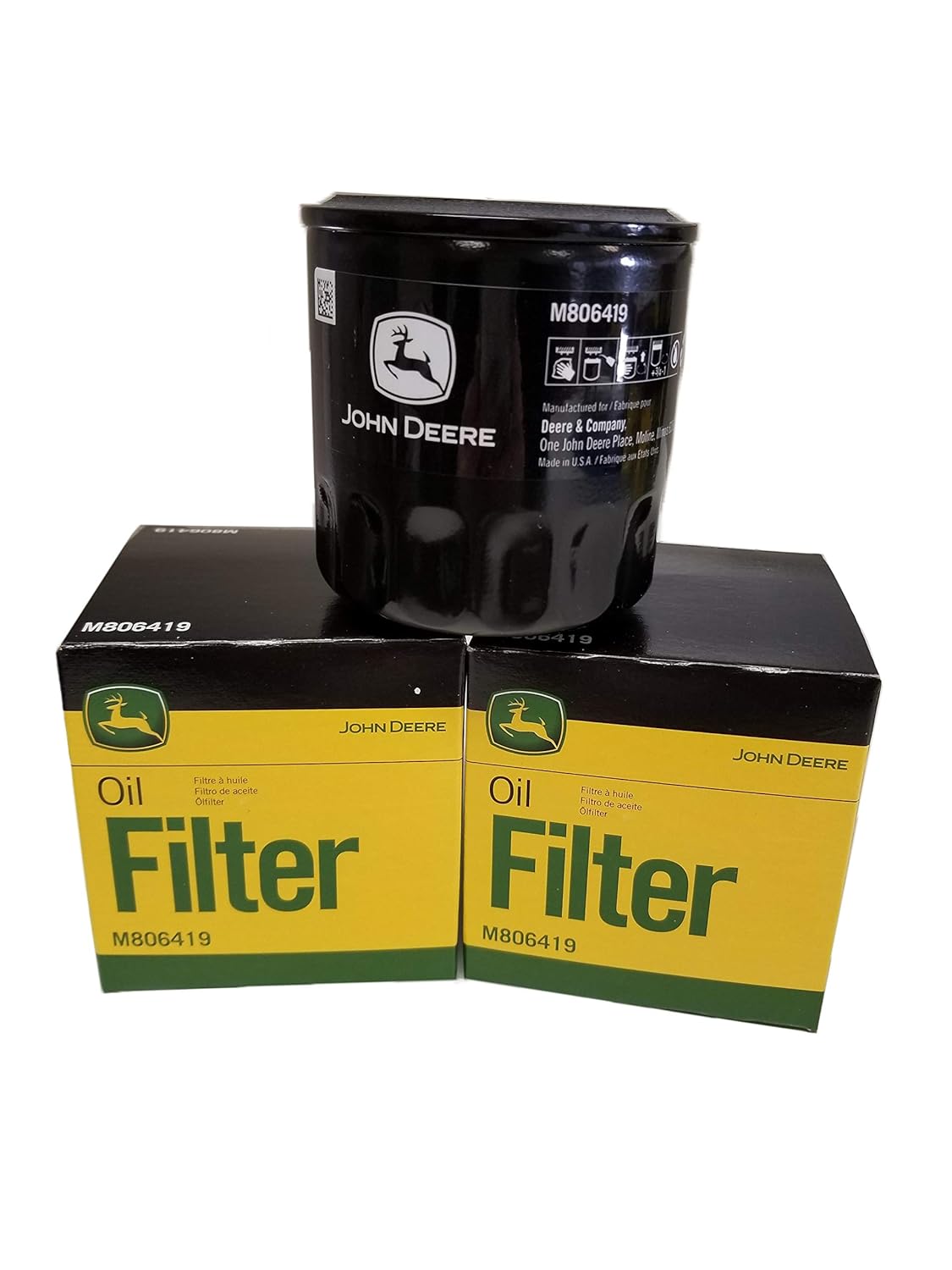 John Deere Oil Filters M806419 for Lawn Mowers and More