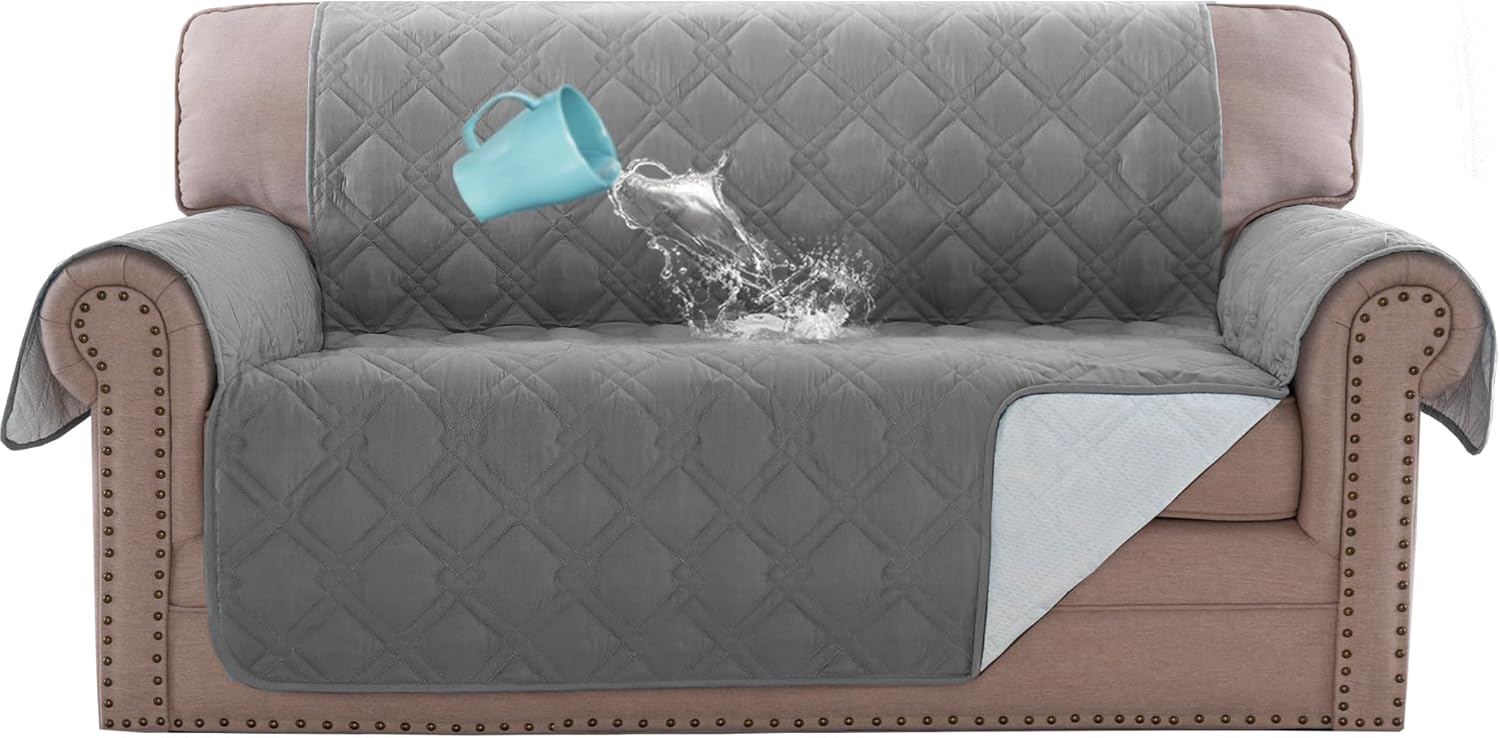H.VERSAILTEX Loveseat Covers for 2 Cushion Couch Sofa Cover