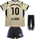 LeenBD Barca #10 Yamal 25/26 Away Kids Soccer Jersey Set - Youth Sizes