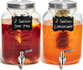 2 PCS 2 Gallon Drink Dispensers - Large Capacity Party Beverage