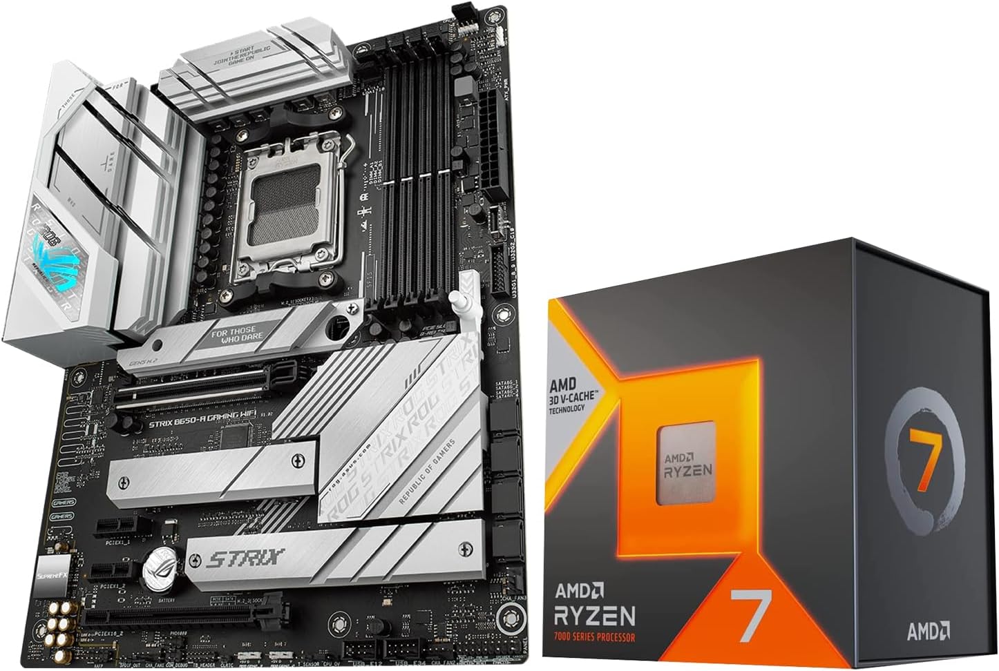 AMD Ryzen 7 7800X3D CPU and ASUS ROG Strix B650-A Motherboard