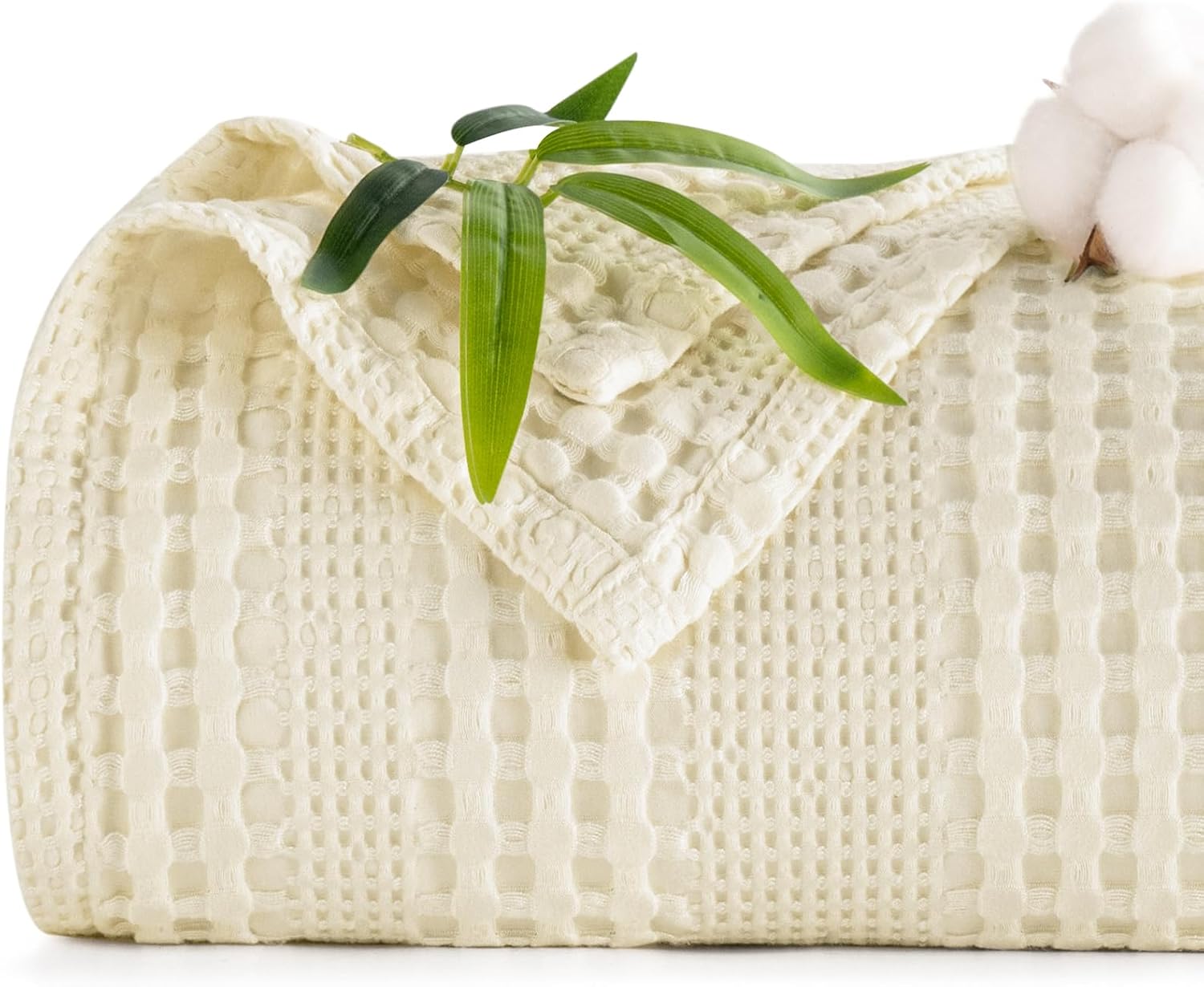 PHF Cooling Waffle Blanket Queen Size for Hot Sleepers