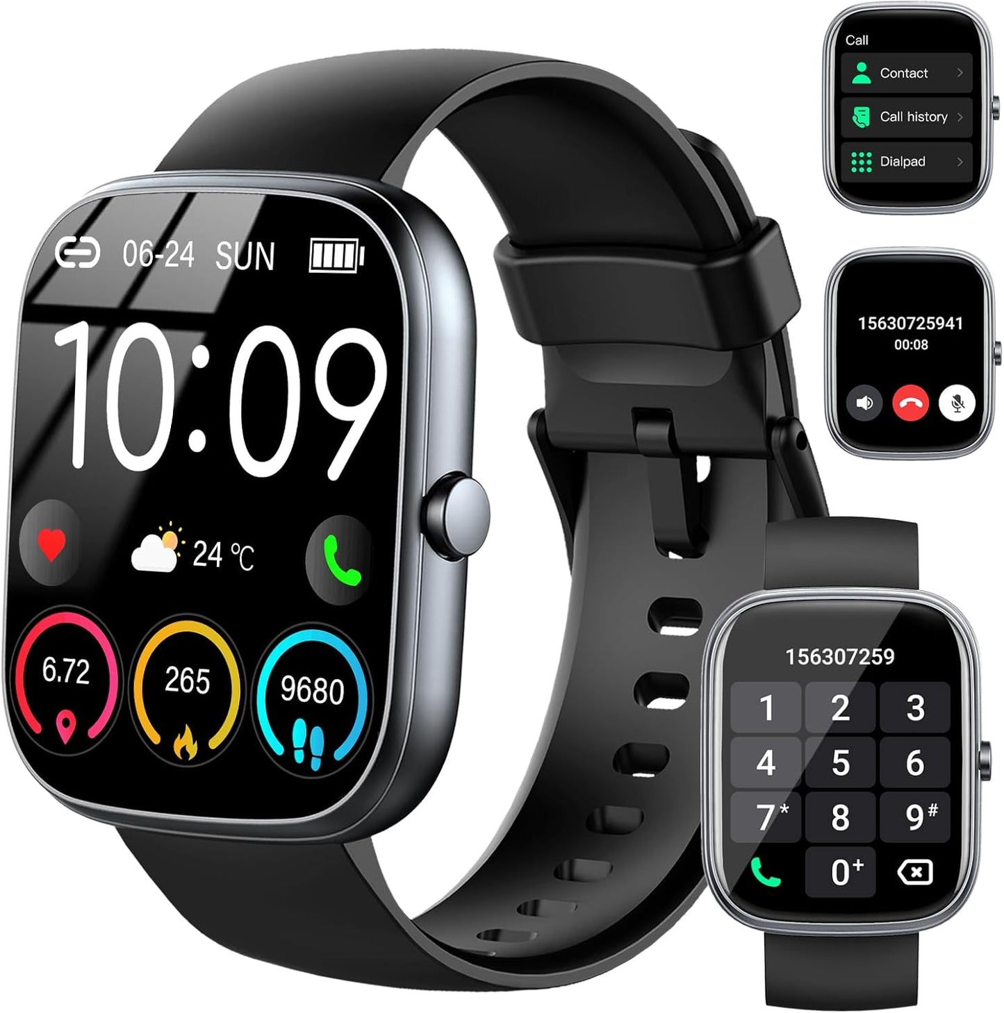 2025 HD Smartwatch: Answer Calls, 112+ Sports Modes, IP68 Waterproof