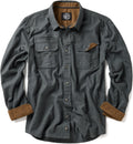 CQR Men's 100% Cotton Button Down Flannel Shirt - Brushed Soft Comfort