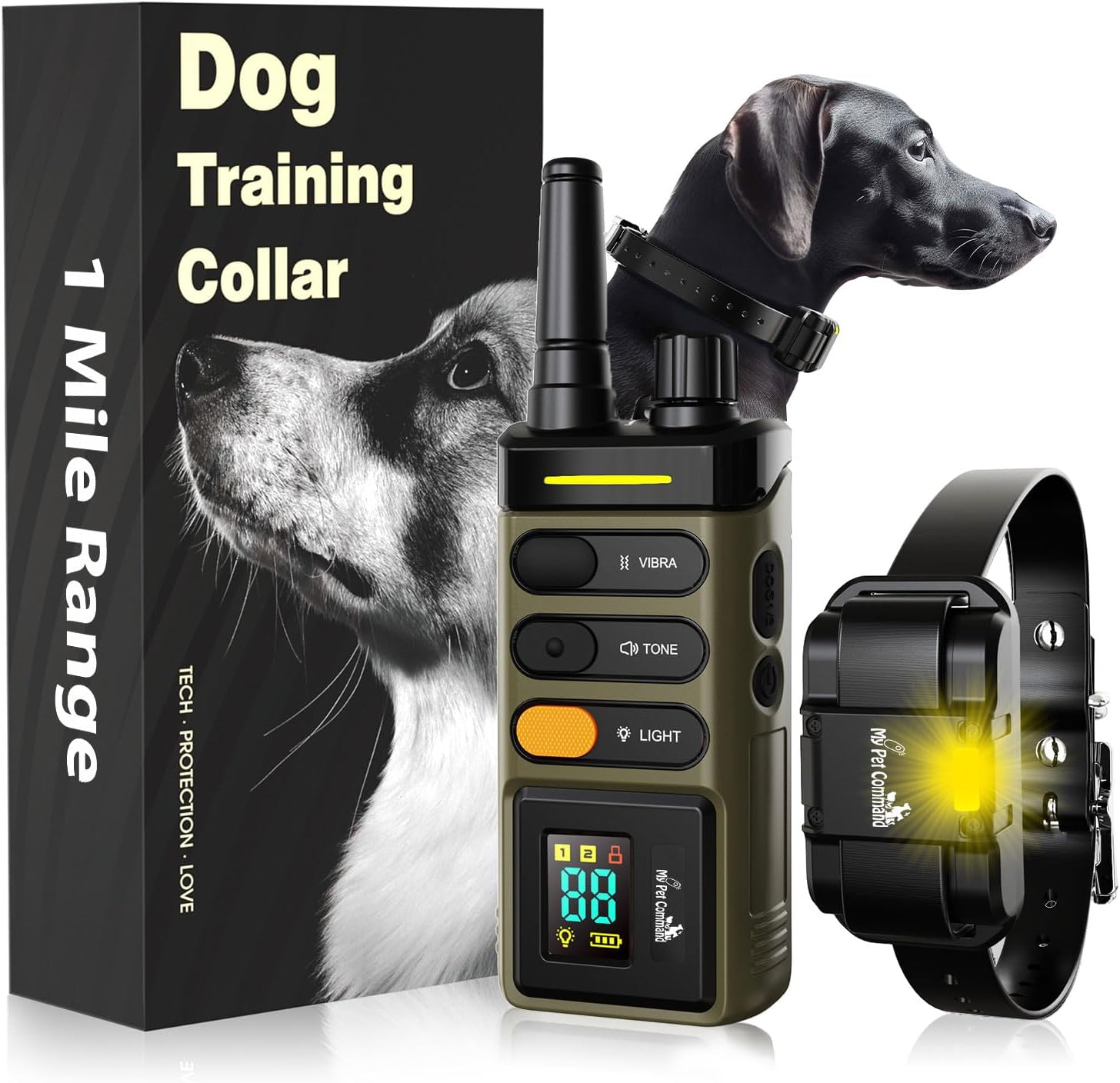 My Pet Command Long Range Dog Training Collar - 1 Mile Remote
