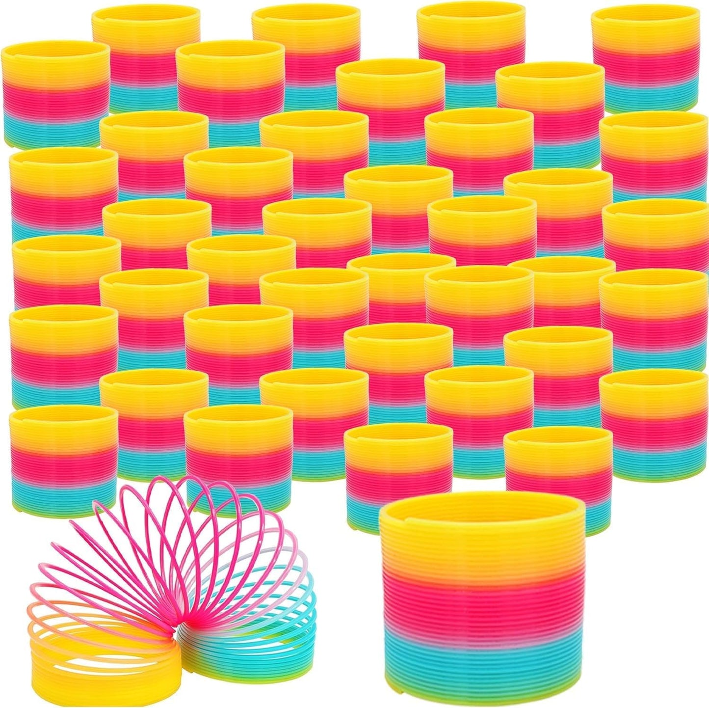 Multicolor Plastic Coil Spring Party Favors for Kids Fun