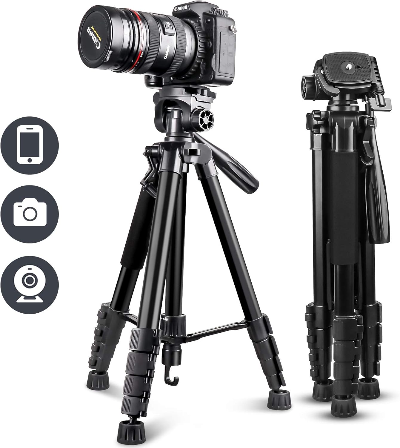 UBeesize 67 Camera Tripod with Bluetooth Remote